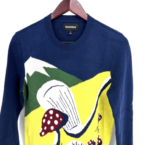 Bonobos‎ Mens Putting Scenic Crew Neck Sweater Small Golf Mushroom Wool Alpaca - Picture 4 of 9